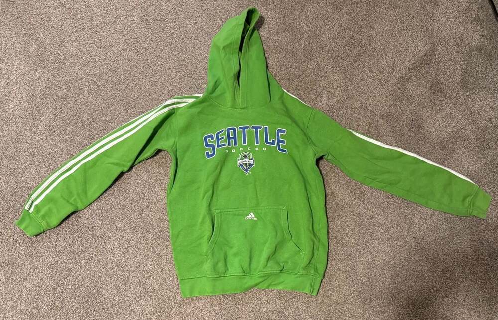 Adidas Seattle Sounders FC Rave Green Sweatshirt  Kid’s XL